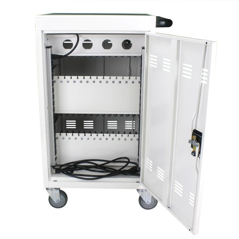 Mobile Charging Cart And Cabinet For Tablets Laptops 31 4 Device