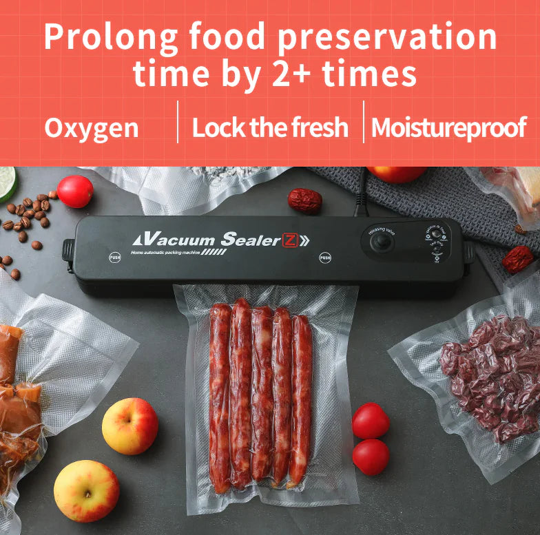 Vacuum Sealer Machine Food Preservation Storage Saver Automatic With Seal Bag - Anti Spier 