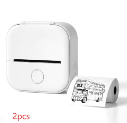 Portable Mini Thermal Label Printer Home Photo Printer Student Wrong Question Printer Bluetooth Mini Label Printer Price Tag - Anti Spier 