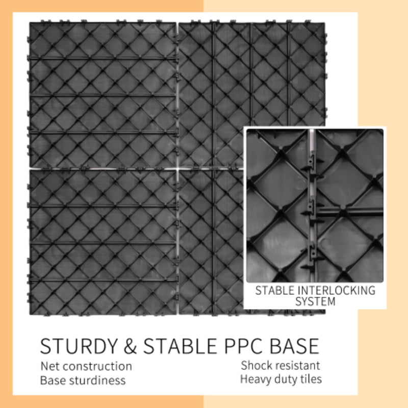 Plastic Interlocking Deck Tiles