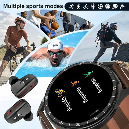 Smart Watch With Earplugs, 2-in-1 Headset Watch, With Fitness Tracker. Smart Watch With Speaker For Answering Calls, Sleep Monitor, Sports Smart Watch With Long Standby Time, Suitable For Android And IPhone