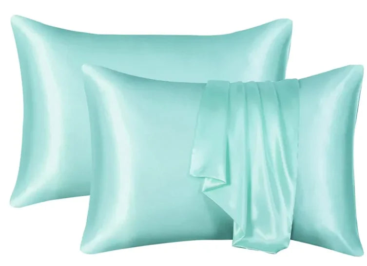 Silk-like Solid Color Pillowcase