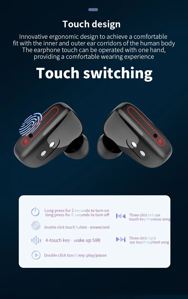 Smart Watch With Earplugs, 2-in-1 Headset Watch, With Fitness Tracker. Smart Watch With Speaker For Answering Calls, Sleep Monitor, Sports Smart Watch With Long Standby Time, Suitable For Android And IPhone