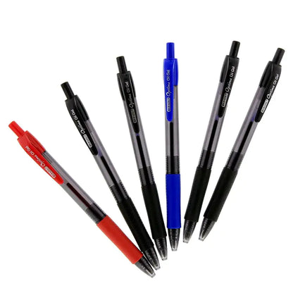 Optima Blue Oil-Gel Ink Retractable Pen w/ Grip (3/Pack)