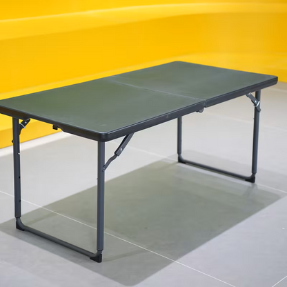 4ft/6ft Portable Plastic Folding Table – Indoor & Outdoor Dining by 2Dropme
