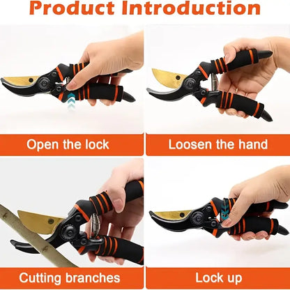 Branch Scissors for trimming and cutting plants with an ergonomic handle and sharp blades