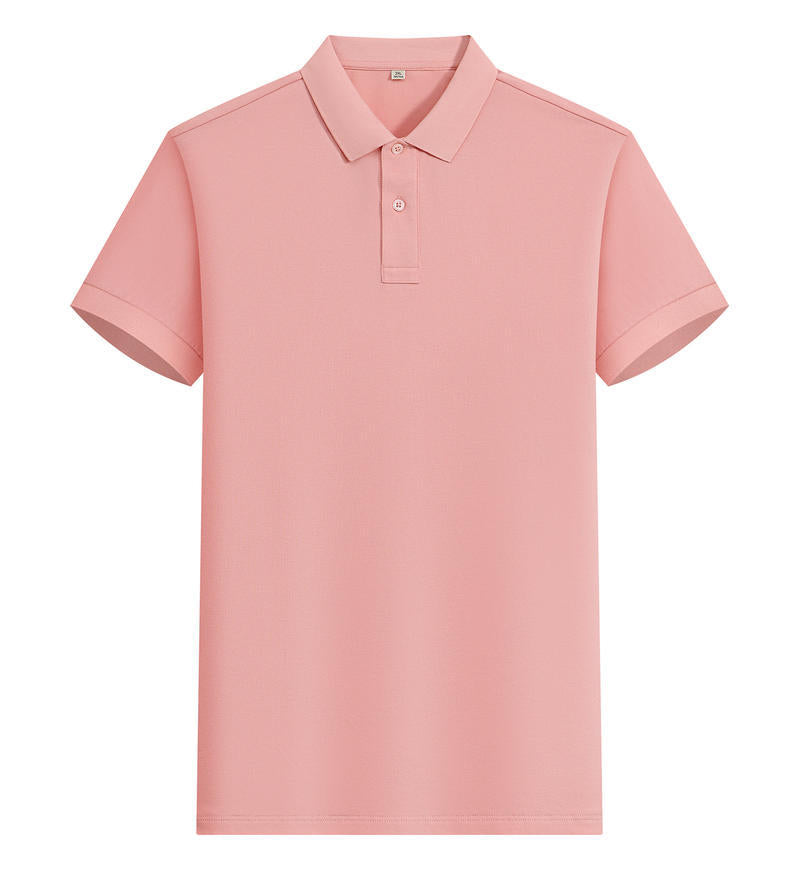 200g Island cotton polo shirt, cotton , cashmere texture, silk luster, moisture-wicking, anti-wrinkle, wear-resistant, short-sleeved
