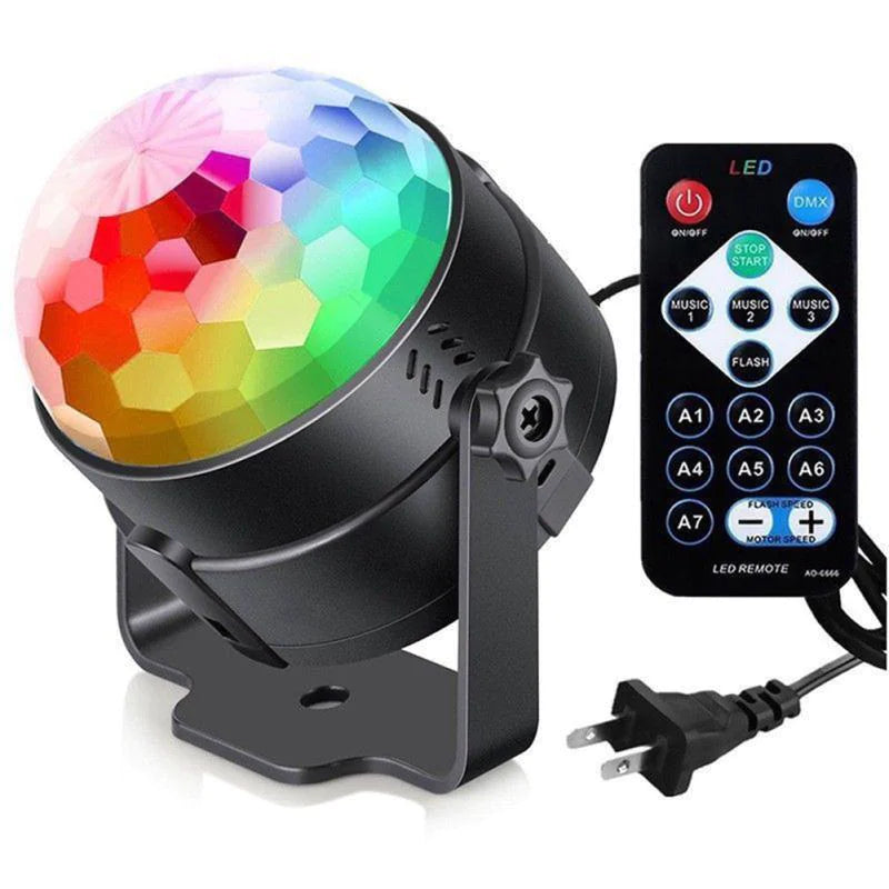 Disco Party Lights Strobe LED DJ Ball Sound Activated Bulb Dance Lamp Decoration