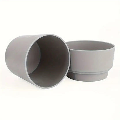1pc Black Plastic Flower Pot with Secret Compartment & Key Hider - Waterproof, Durable Safe for Cash, Keys & Small Valuables, Non-Waterproof