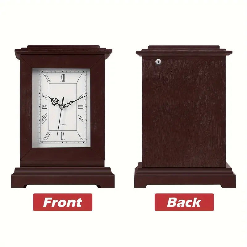 Rubber Wood Material, Glass Mirror Surface. Protect Your Cash, Passport, Jewelry, Documents, Or Keys. Convenient For Storing Valuables. Charming Wooden Structure