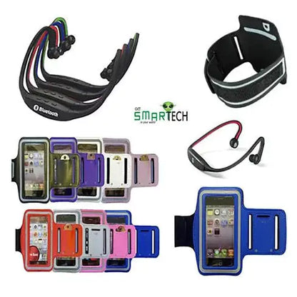 ARM BAND with Bluetooth wrap around headphones