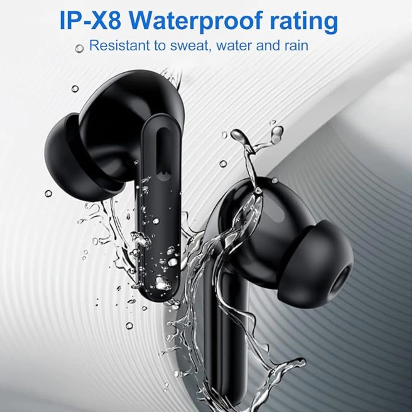 Bluetooth Earbuds Headset 5.3 Wireless Noise Cancelling TWS Trucker Waterproof - Anti Spier 