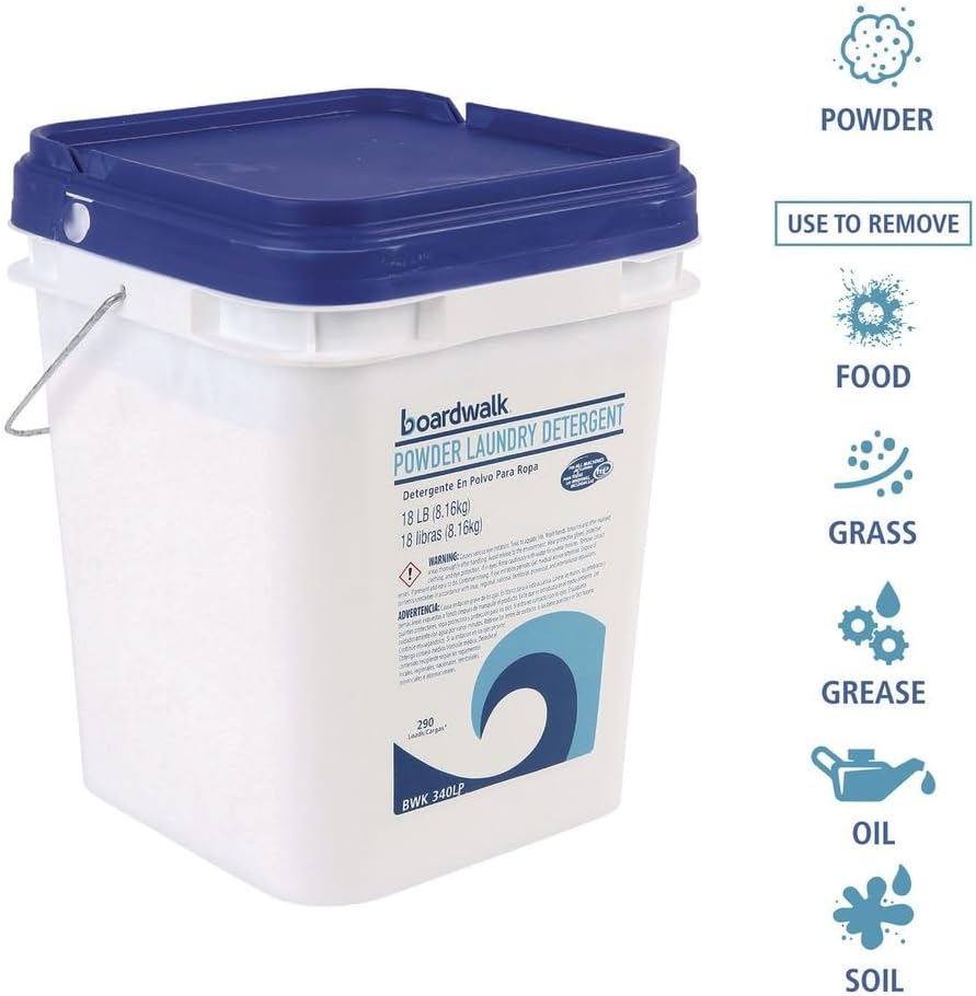 Boardwalk 340LP Laundry Detergent Powder, Summer Breeze, 18 lb Bucket by Anti Spier