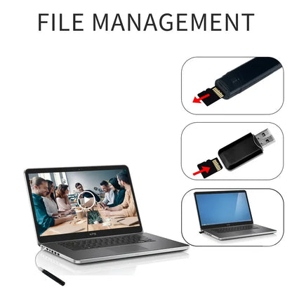 HD 1080P Pen Camera, 64GB Memory Card Included, Portable Mini Surveillance & Security Nanny Cam, Easy-to-Use, for Home Office Meeting Recording, Indoor/Outdoor Use
