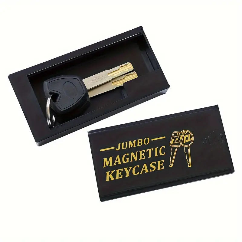 1pc Jumbo Magnetic Keycase - Durable, Secure Spare Key Holder for Cars, RVs, Boats, Homes & Airbnb - Emergency Situations