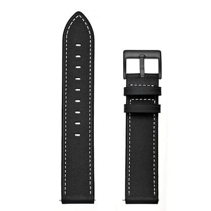 18mm 20mm 22mm Classic Genuine Leather Watch Band Strap Quick Release Wristband