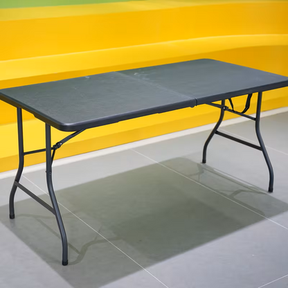 4ft/6ft Portable Plastic Folding Table – Indoor & Outdoor Dining by 2Dropme