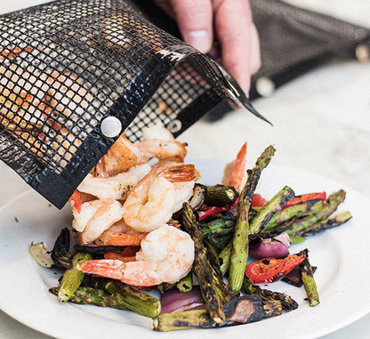 Non-Stick BBQ Mat and Mesh Grilling Bags