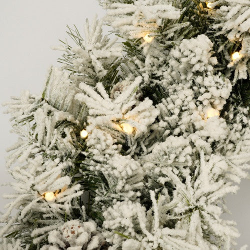 Garland, Garland And 2 Entrance Trees Christmas Tree Set With LED Lights, Christmas Tree