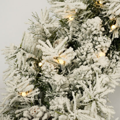 Garland, Garland And 2 Entrance Trees Christmas Tree Set With LED Lights, Christmas Tree