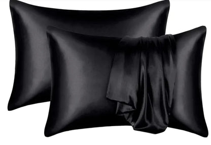 Silk-like Solid Color Pillowcase