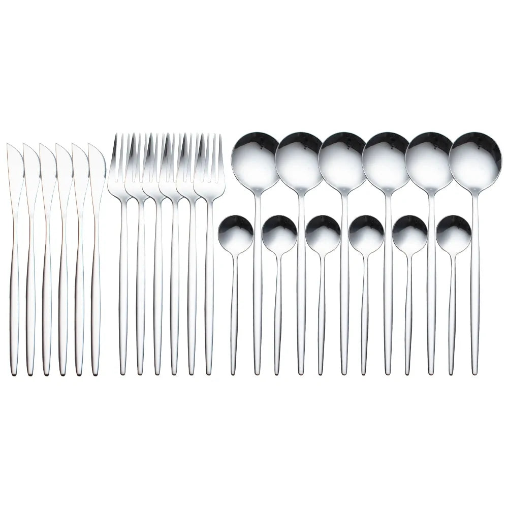 24 Pieces Luxury Cutlery Set