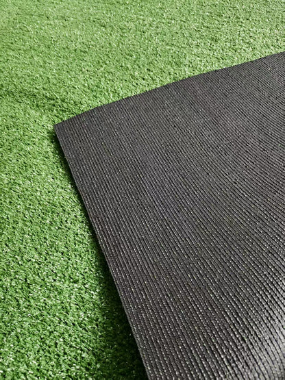 3ft x 32ft Premium Artificial Turf Mat with Drainage Holes. Thick Fake Grass with Rubber Backing, Ideal for Indoor/Outdoor Pet Areas, Garden, Lawn, Patio & Balcony Decor(Grass height 0.6 inches/1.5cm) by Dropsure