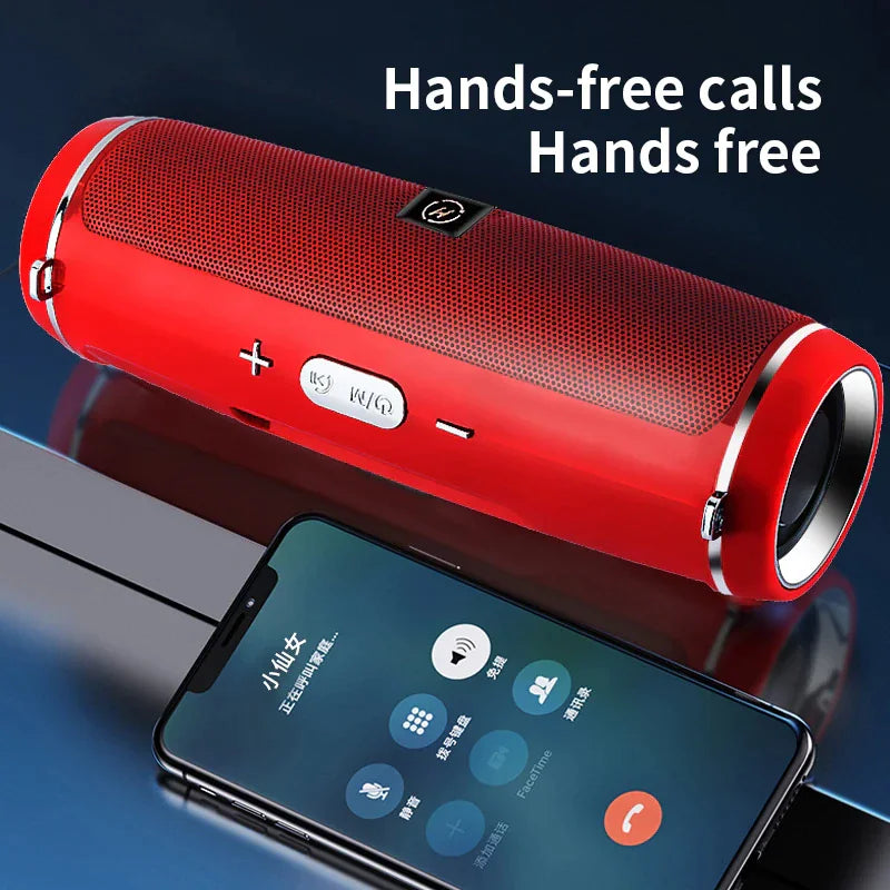 Bluetooth 5.1 Speaker Wireless Waterproof Outdoor Stereo LOUD Bass USB/TF Strap - Anti Spier 