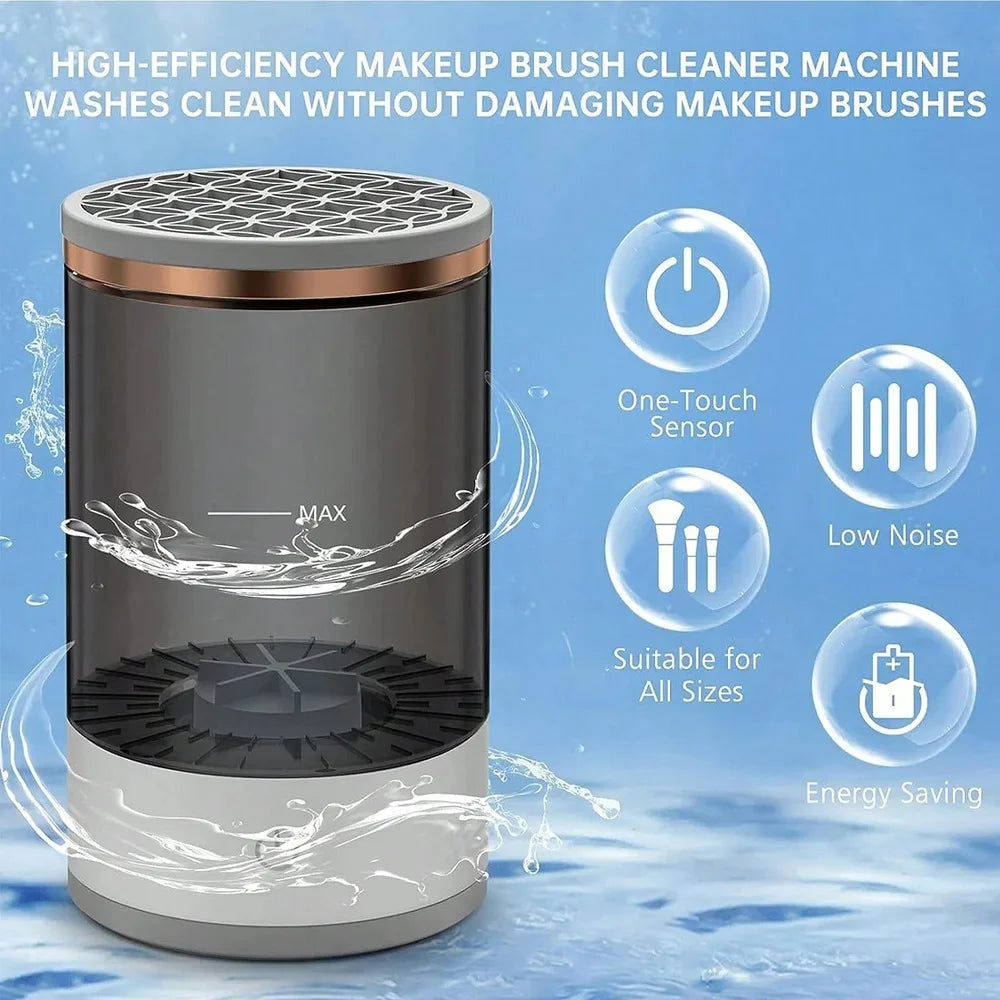 Automatic Brush Cleaner Electric Makeup Brush Cleaning Machine Fast Clean Dryer