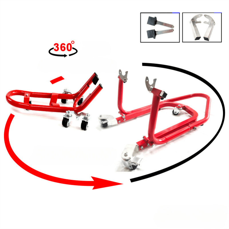 Liou Stand™ Motorcycle Paddock Stand Dolly Mover by Bean's Moto Booth