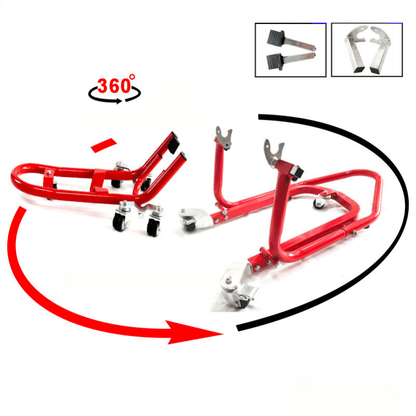 Liou Stand™ Motorcycle Paddock Stand Dolly Mover by Bean's Moto Booth