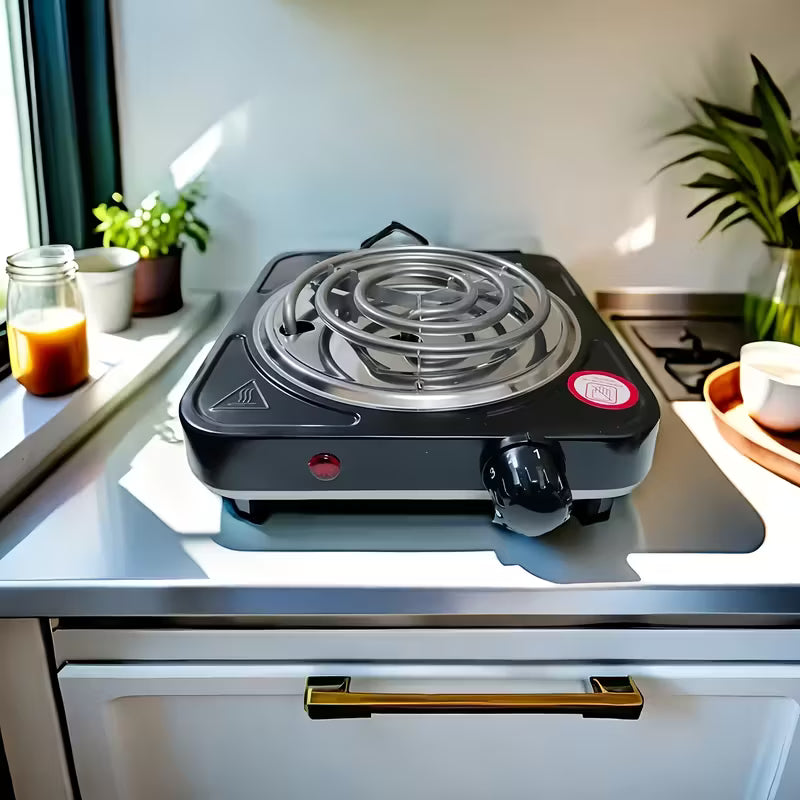 Single burner, Double Burner Electric Stove, Infrared Ceramic Cooktop With Dual Independent Control & Anti-Scald Handles - Portable Hot Plate For Home, Dorm, Camping & RV Use, Fast Heating, Easy To Clean by Anti Spier