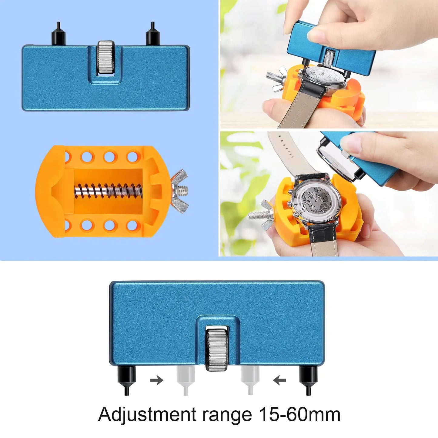 JOREST Watch Repair Kit, for Watch Battery Replacement & Watch Link Removal and Resizing & Watch Opener, Watch Repair Screwdriver Set, Watch Wrench Back Remover, Watch Cleaning, Spring Bar Tool