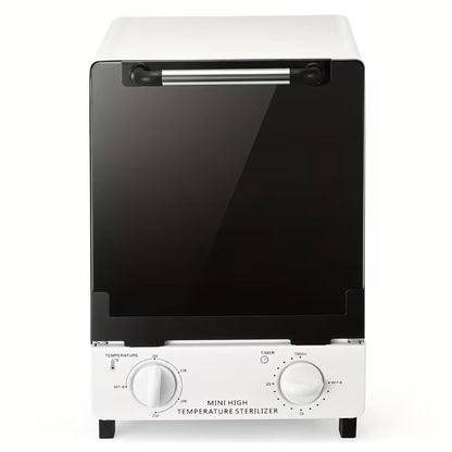 High Temperature Sterilizer, Large Capacity Dry Heat Stainless Steel Sterilizer with Temp And Timer Control, Max Timing 60min, Max Temperature 250 Celsius Or 482 Fahrenheit, with Stainless Trays, 110V Power