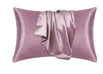 Silk-like Solid Color Pillowcase