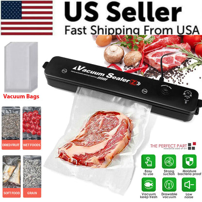 Vacuum Sealer Machine Food Preservation Storage Saver Automatic With Seal Bag - Anti Spier 