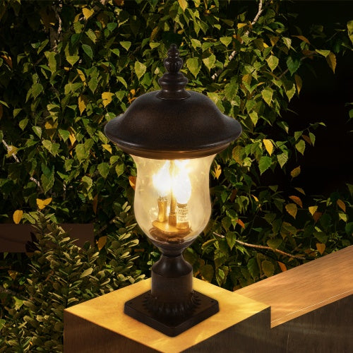 Vintage Outdoor Light Pole Lights, Waterproof Garden Patio Lights, Walkway & Driveway Lighting - One Piece No Bulb Unavailable Platforms- Temu