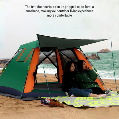 Outdoor Automatic Quick Open Tent Waterproof Camping Tent 3-4 Person Instant Setup Tent