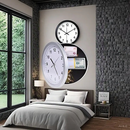 Multifunctional Wall Clock, Wall Clock Safe, Mysterious Treasure Storage Place, Stylish And Simple Wall Clock, Digital Clock