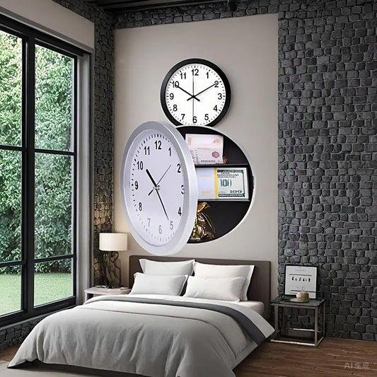Multifunctional Wall Clock, Wall Clock Safe, Mysterious Treasure Storage Place, Stylish And Simple Wall Clock, Digital Clock