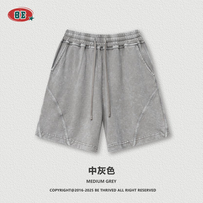 BE men's summer trade trend brand fried snow woven casual pants loose sports shorts men