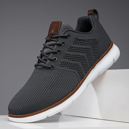 Men's casual shoes made of woven mesh fabric, large-sized men's casual shoes