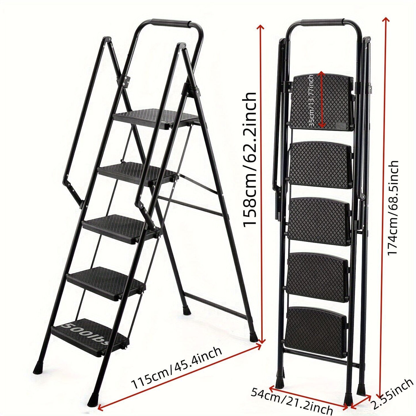 Metal-plastic Folding Stepladder