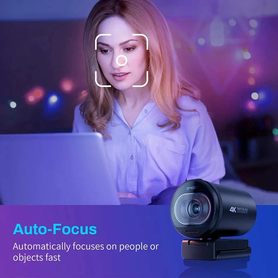 Ultra-clear 4K Live Broadcast Computer Camera