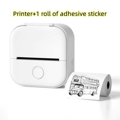 Portable Mini Thermal Label Printer Home Photo Printer Student Wrong Question Printer Bluetooth Mini Label Printer Price Tag - Anti Spier 