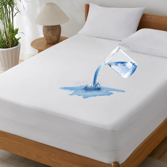 Bedsure Waterproof Mattress Protector Full Size Zippered Mattress Encasement for Bed Breathable & Noiseless Mattress Cover Six-Sided 15 inches Deep