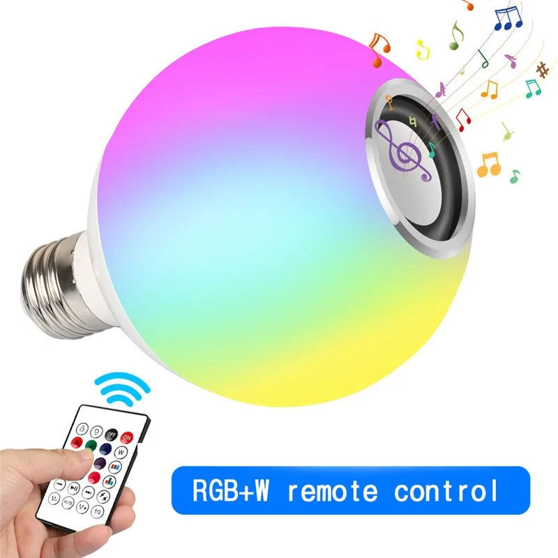 LED Bulb RGB Light Wireless Bluetooth Audio Speaker