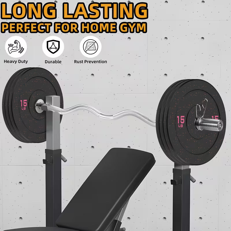 260lbs 2 Inch High Bounce Pro Bumper Plates, Weight Plates Set, Rubber Weight Plates, Steel Inserts - High Bounce Floor Protection For Home, Garage Gym, Multiple Weight Options