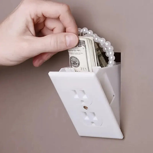 Wall Outlet Hidden Safe With Key Lock, The Sneaky Way To Trick Thieves, Easy To Install, Real Wall Plate, Wall Hidden Safe For Money, Elevated Choice Over Book Safe Or Can Safe