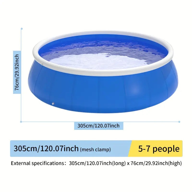 Inflatable swimming pool305*76 butterfly inflatable coil mesh pool by Dropsure